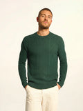 THURID pullover rundhalsausschnitt 4-fädig zypresse