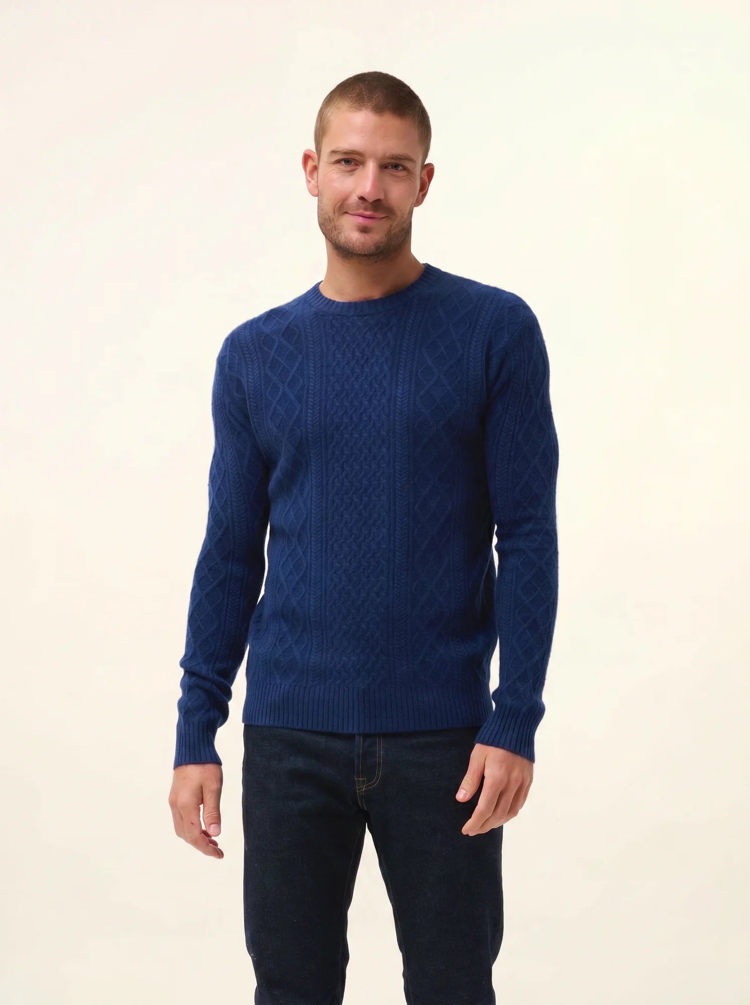 THURID pullover rundhalsausschnitt 4-fädig minuit