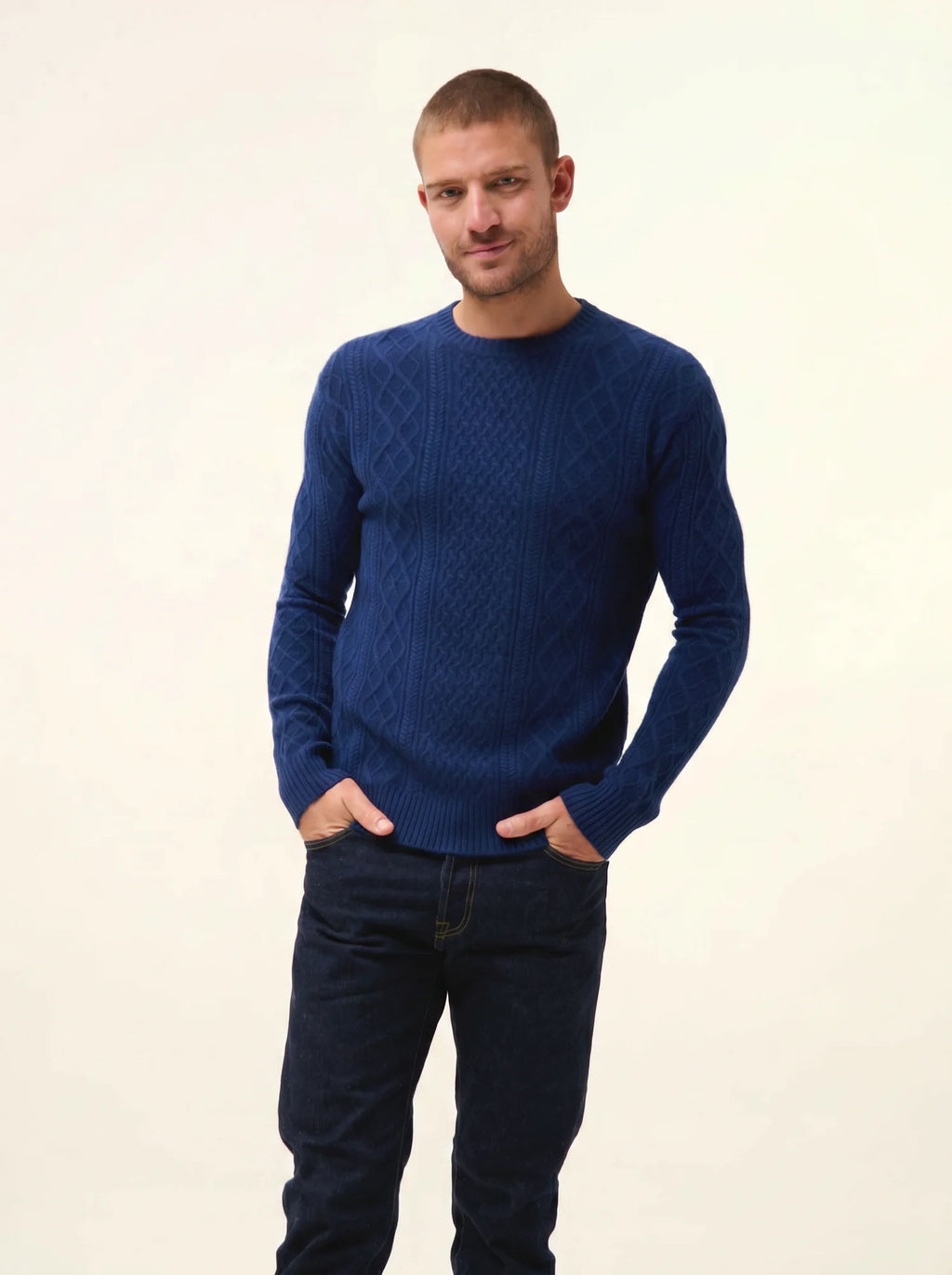 THURID pullover rundhalsausschnitt 4-fädig minuit