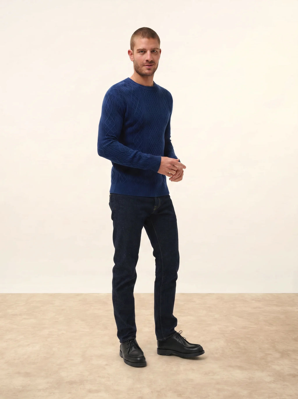 THURID pullover rundhalsausschnitt 4-fädig minuit