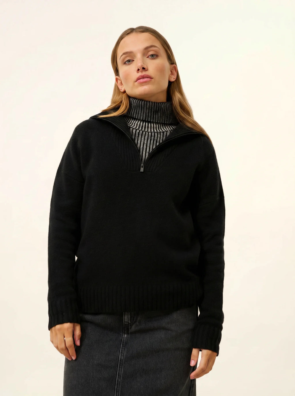 AKAR pullover dockermütze 6-fädig schwarz