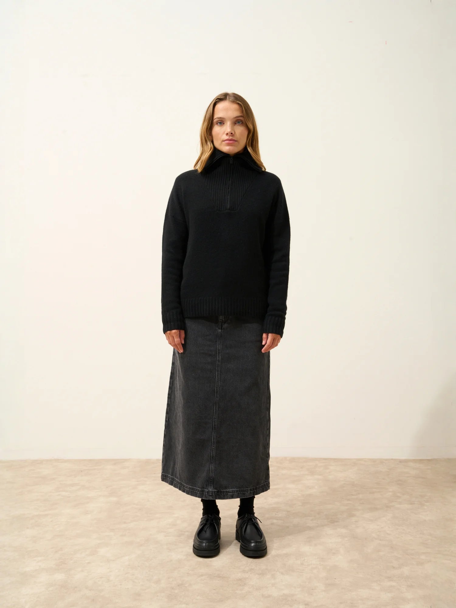 AKAR pullover dockermütze 6-fädig schwarz