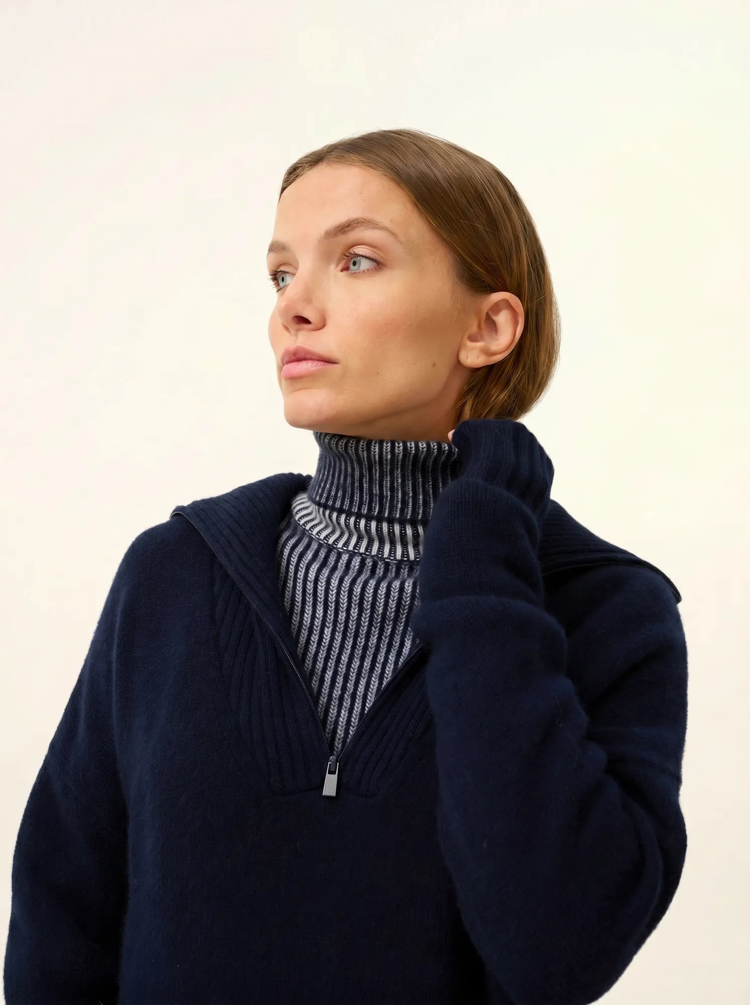 AKAR pullover dockermütze 6-fädig marineblau