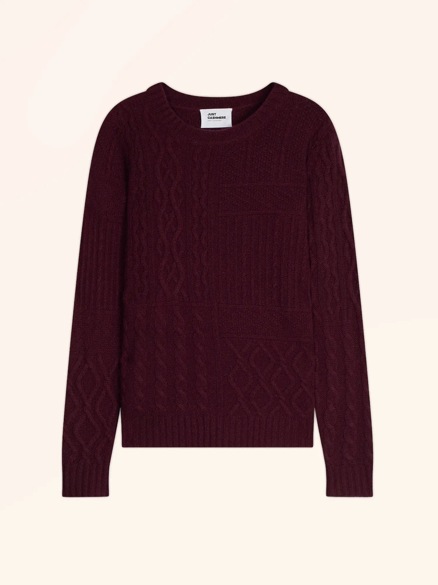 AMALA pullover rundhalsausschnitt 6-fädig mûre