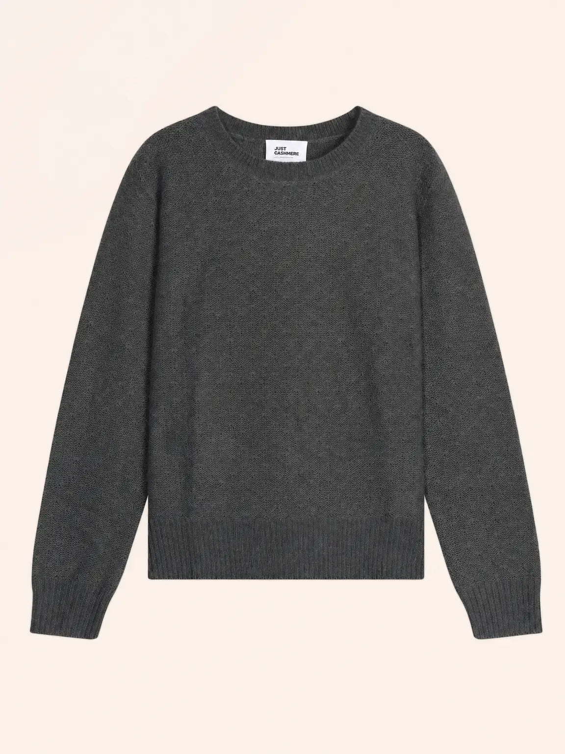 CETAN pull col rond 6 fils carbone chiné