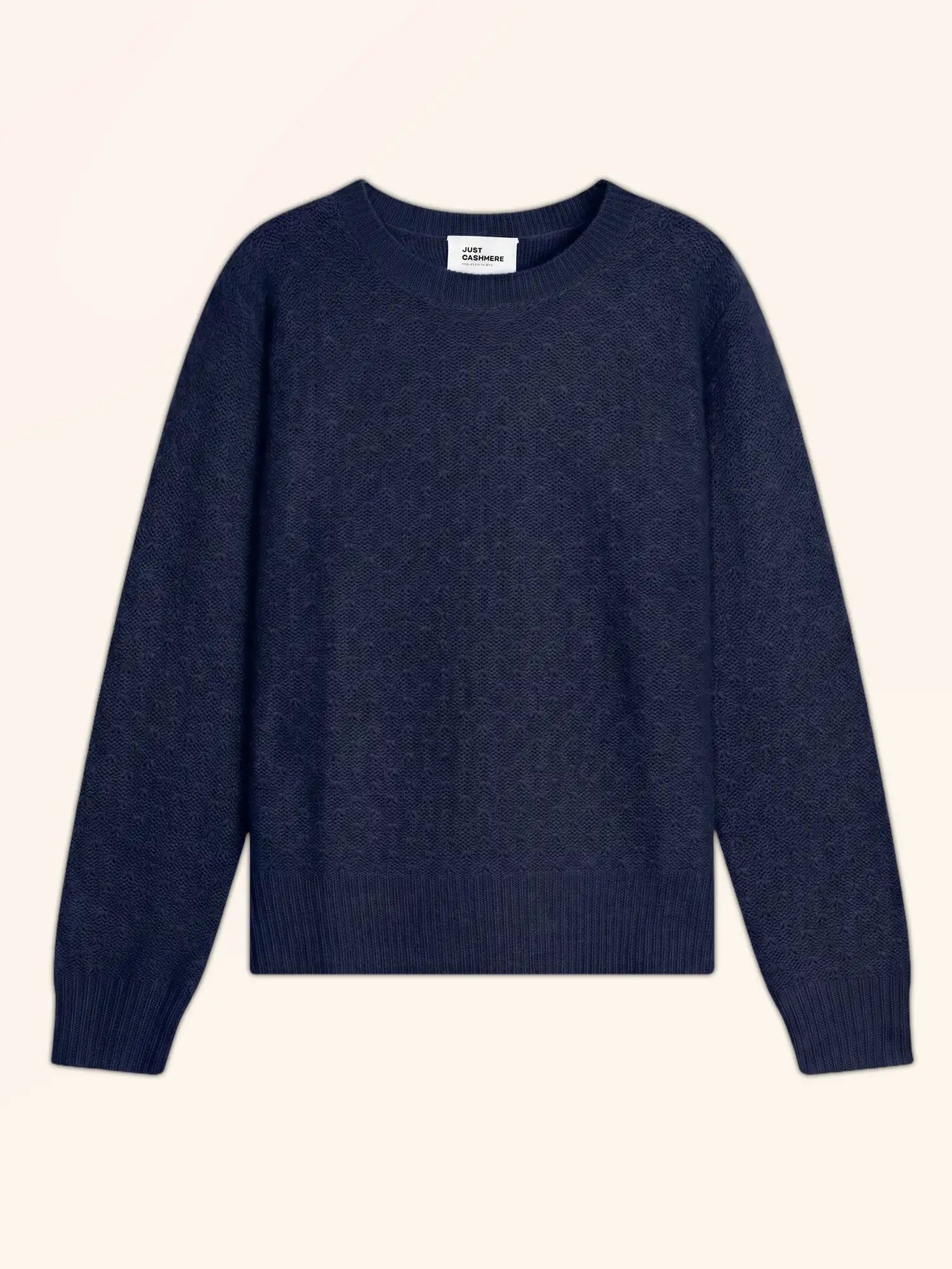 CETAN pullover rundhalsausschnitt 6-fädig marineblau