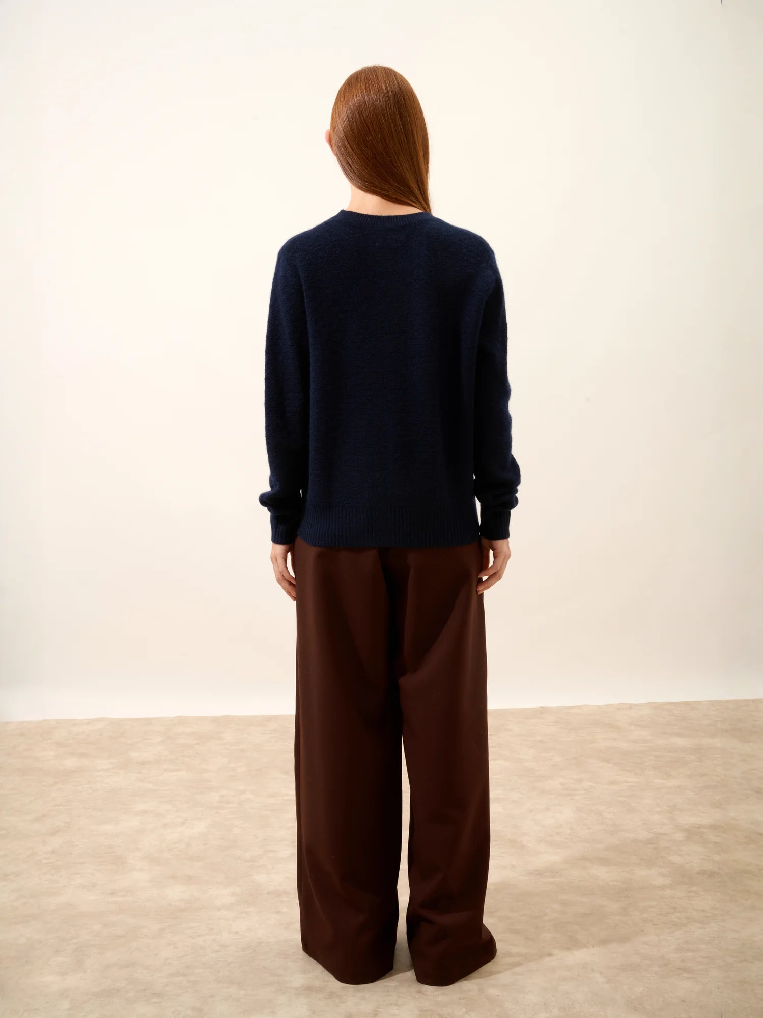 CETAN pullover rundhalsausschnitt 6-fädig marineblau