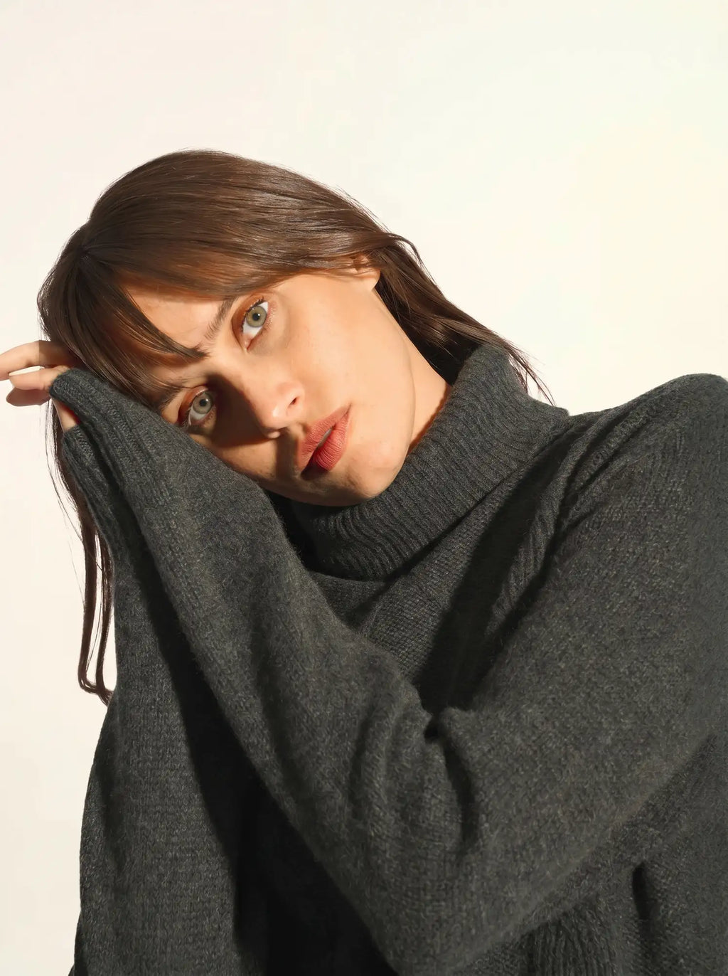 DOLMA pullover rollkragen 6-fädig carbone meliert