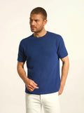REBEKA t-shirt rundhalsausschnitt 4-fädig minuit