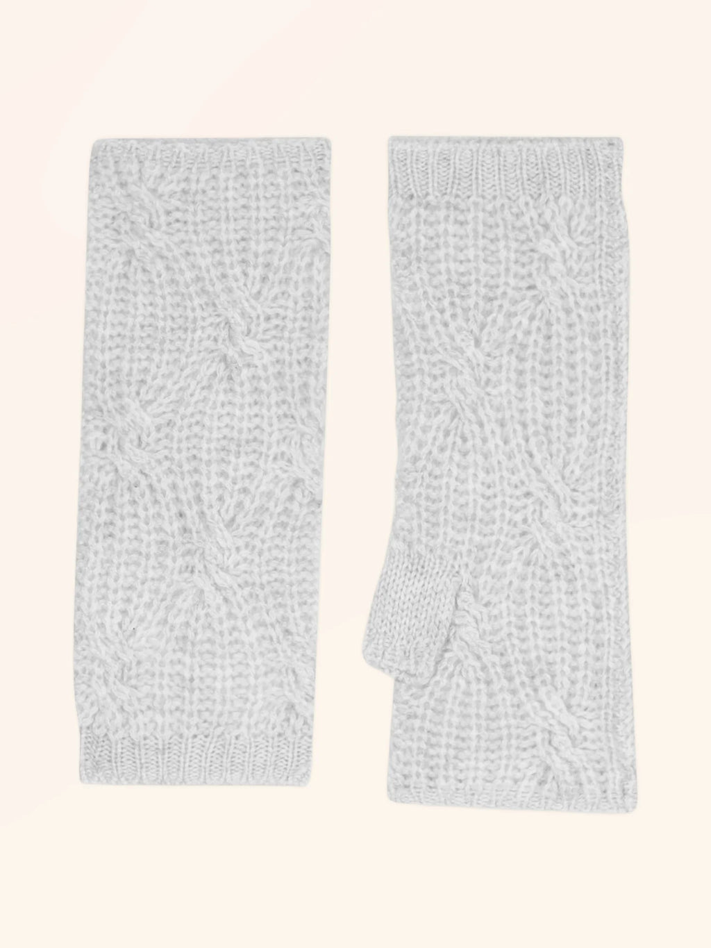 BALE mitaines 6 fils gris perle chiné