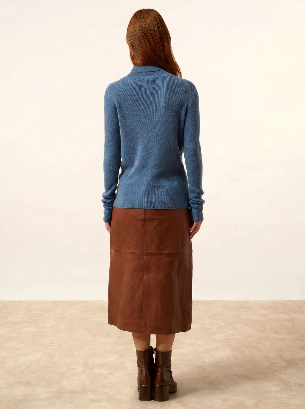 LANAIS pullover rollkragen blau denim