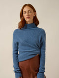 LANAIS pullover rollkragen blau denim