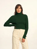 LANAIS pullover rollkragen zypresse