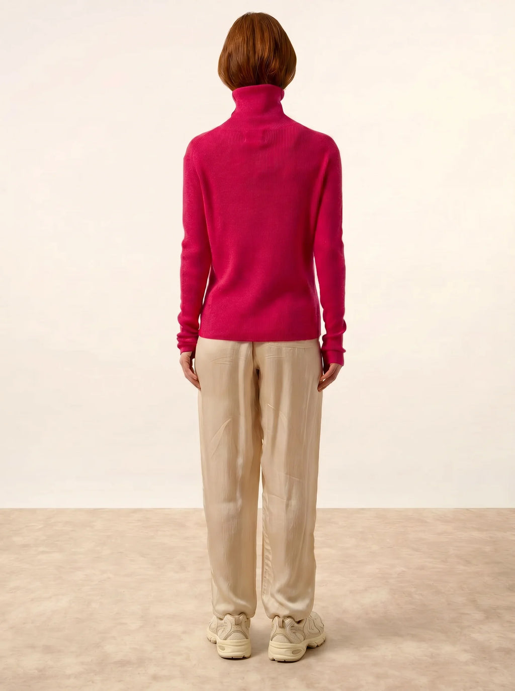 LANAIS pullover rollkragen fuchsia