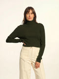 LANAIS pullover rollkragen khaki