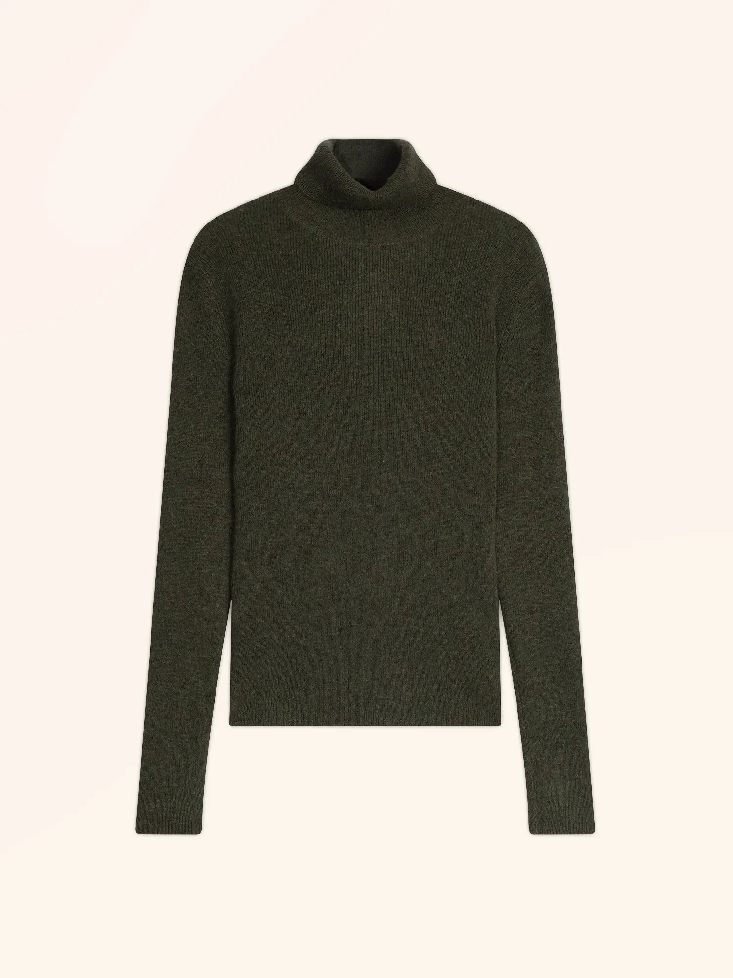 LANAIS pullover rollkragen khaki meliert
