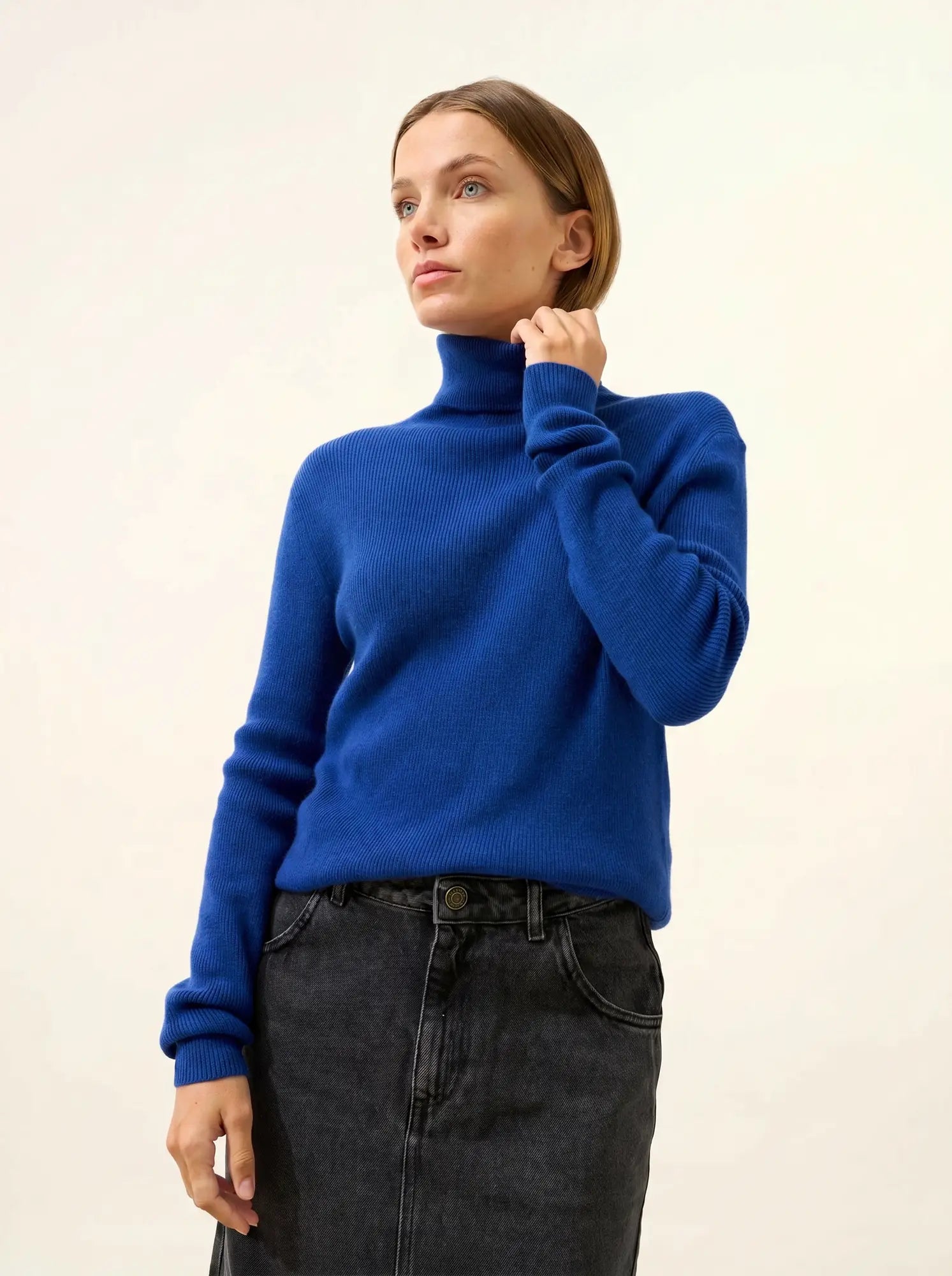 LANAIS pullover rollkragen ultramarin
