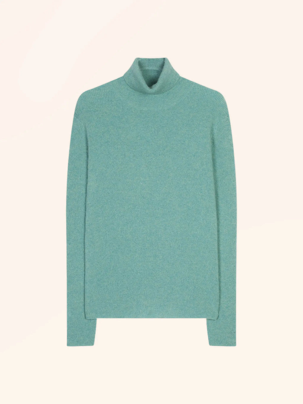 LANAIS pullover rollkragen grün meliert