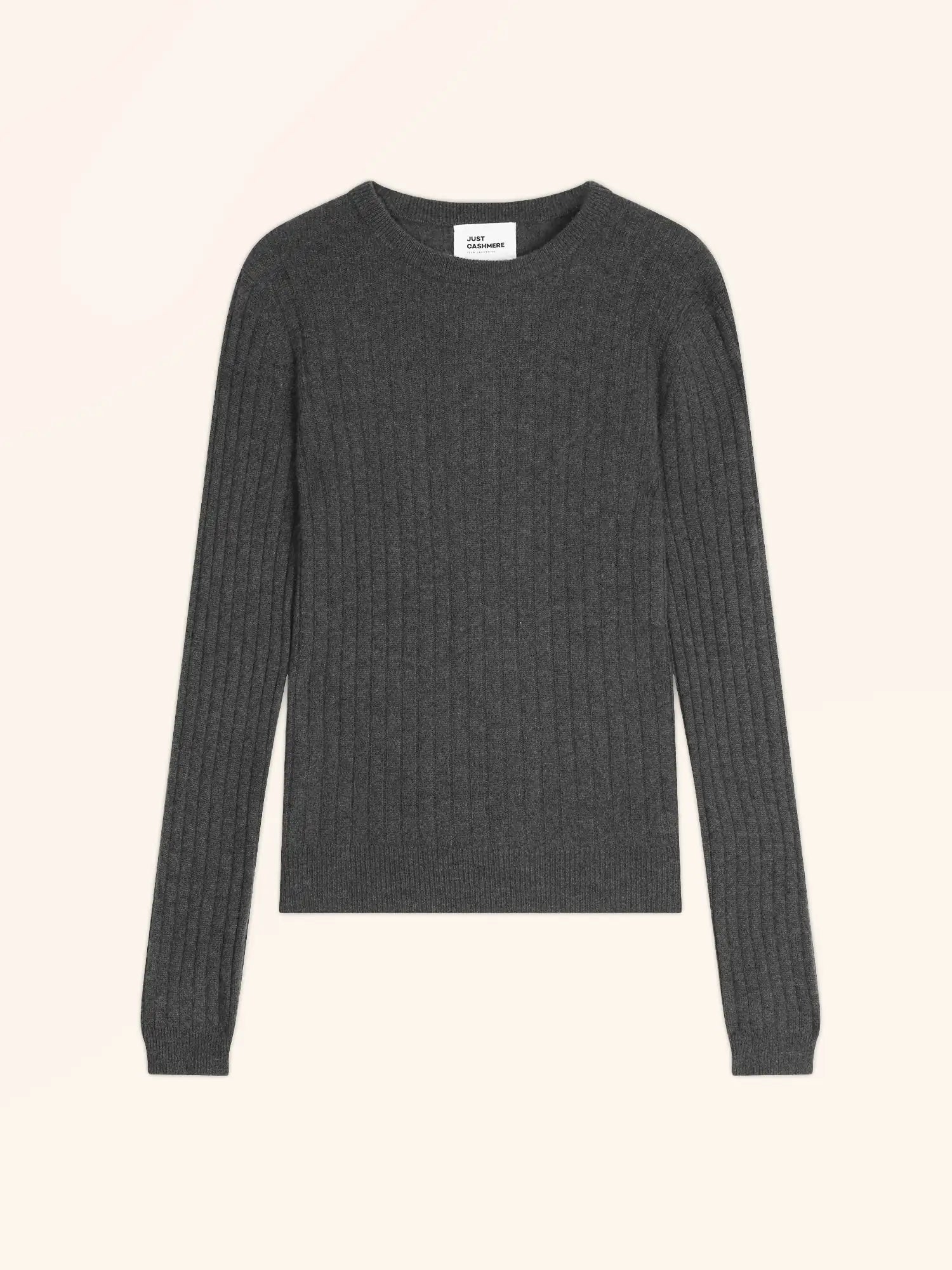 AVANA pullover rundhalsausschnitt anthrazit meliert