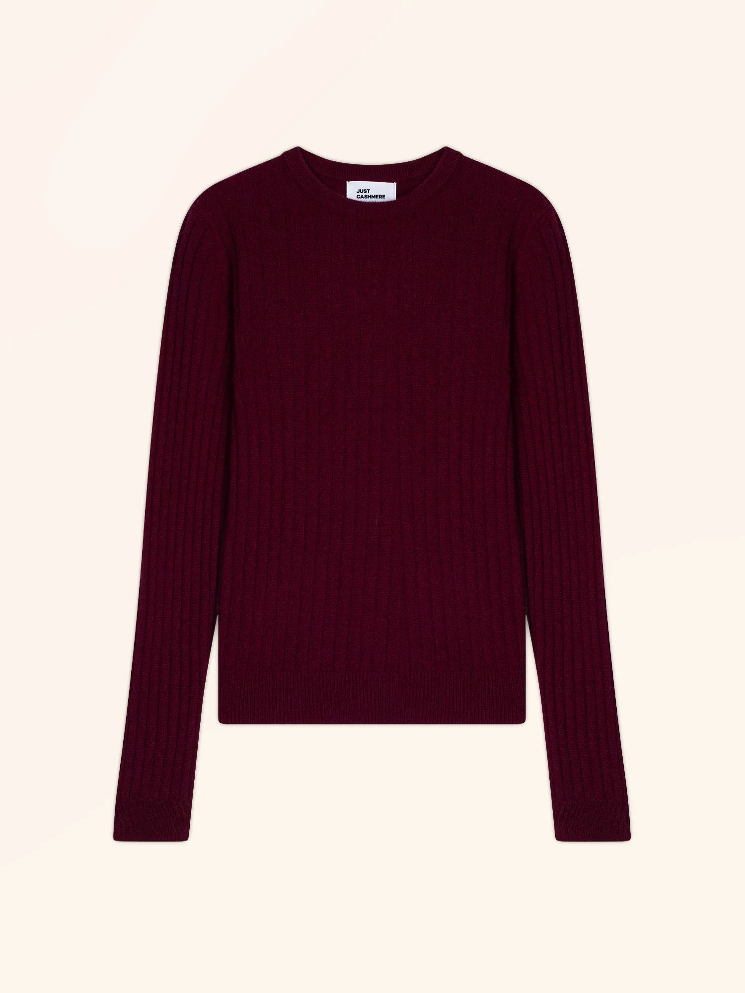 AVANA pullover rundhalsausschnitt bordeaux