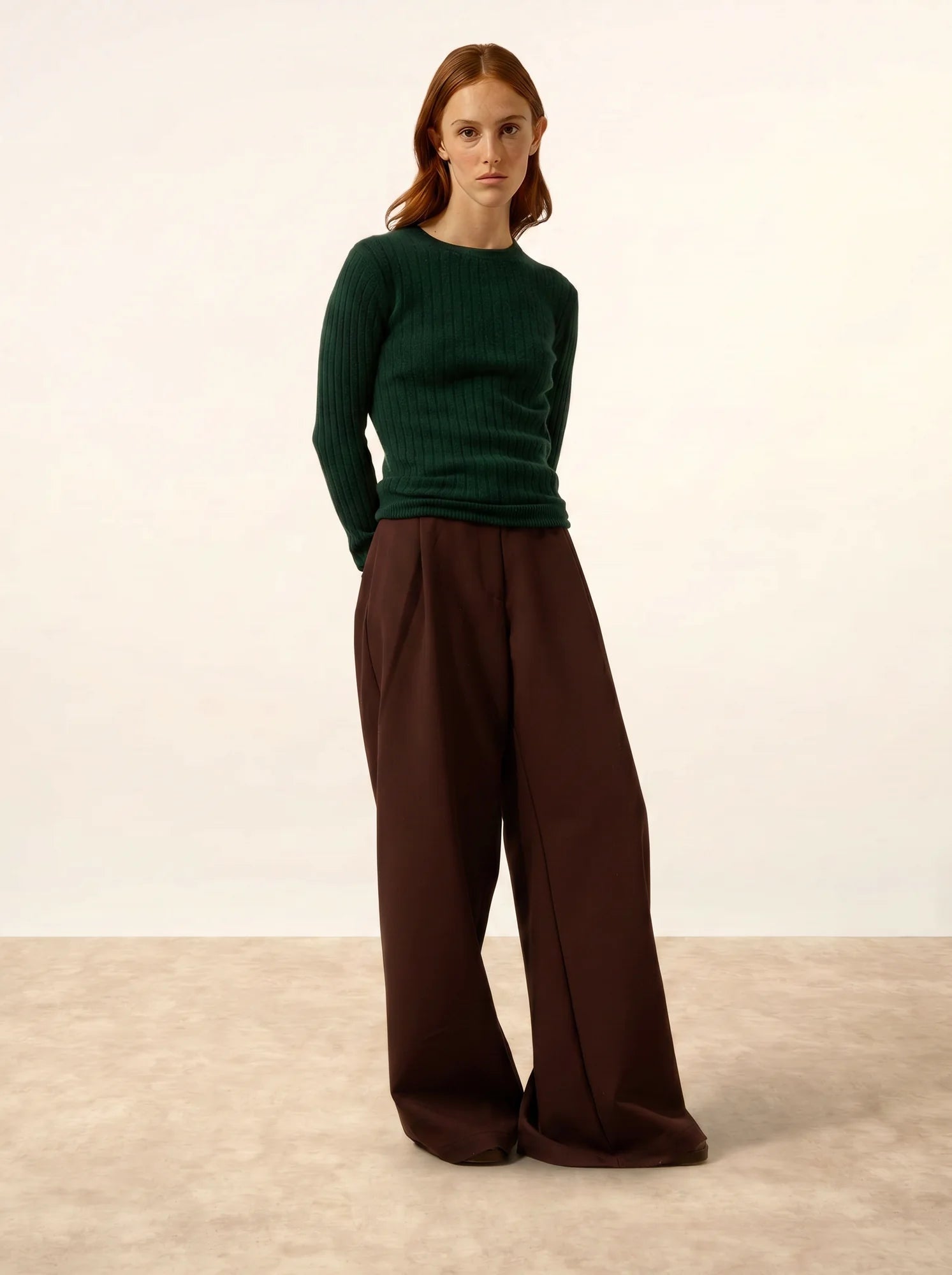 AVANA pullover rundhalsausschnitt zypresse