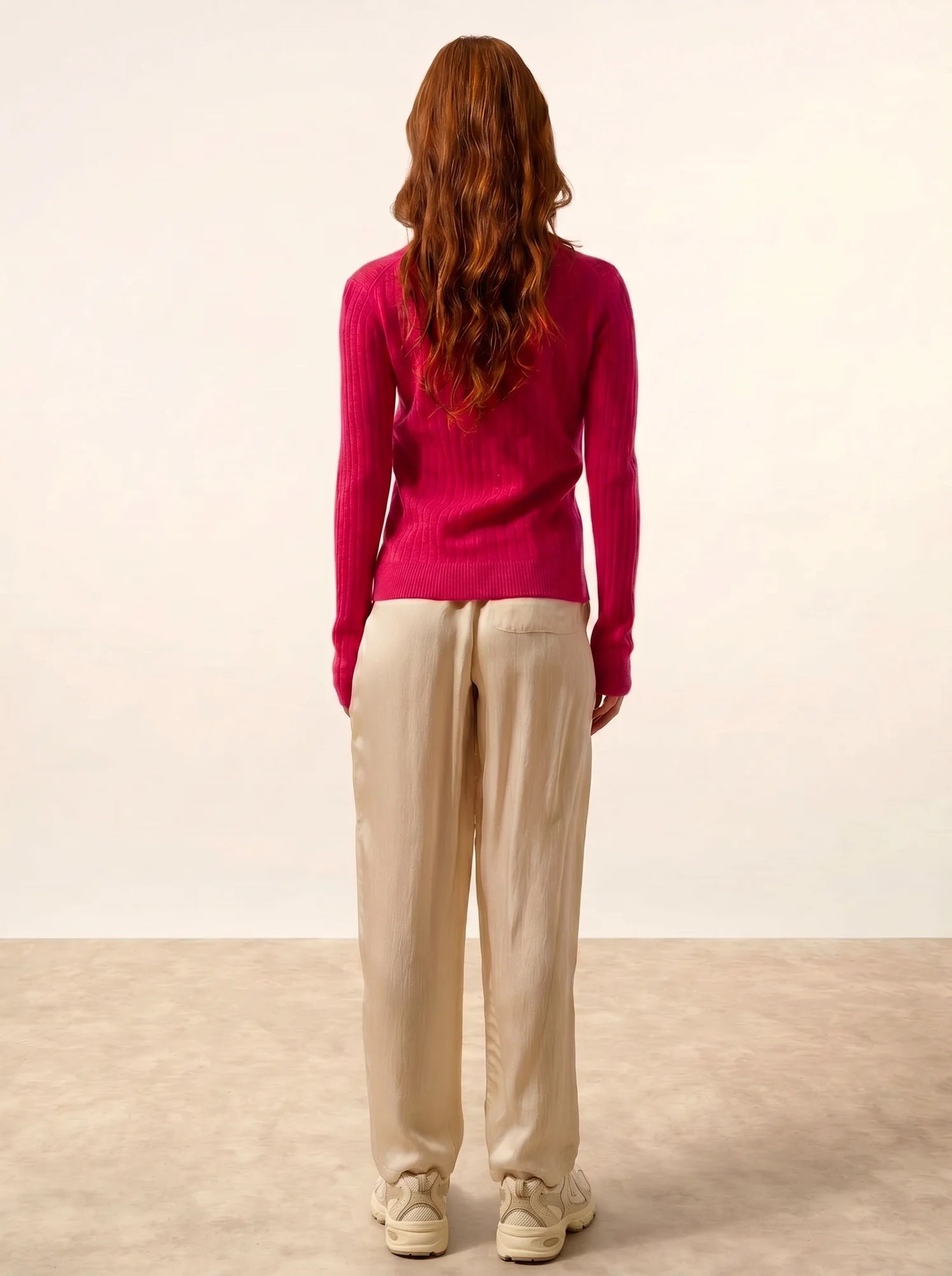 AVANA pullover rundhalsausschnitt fuchsia