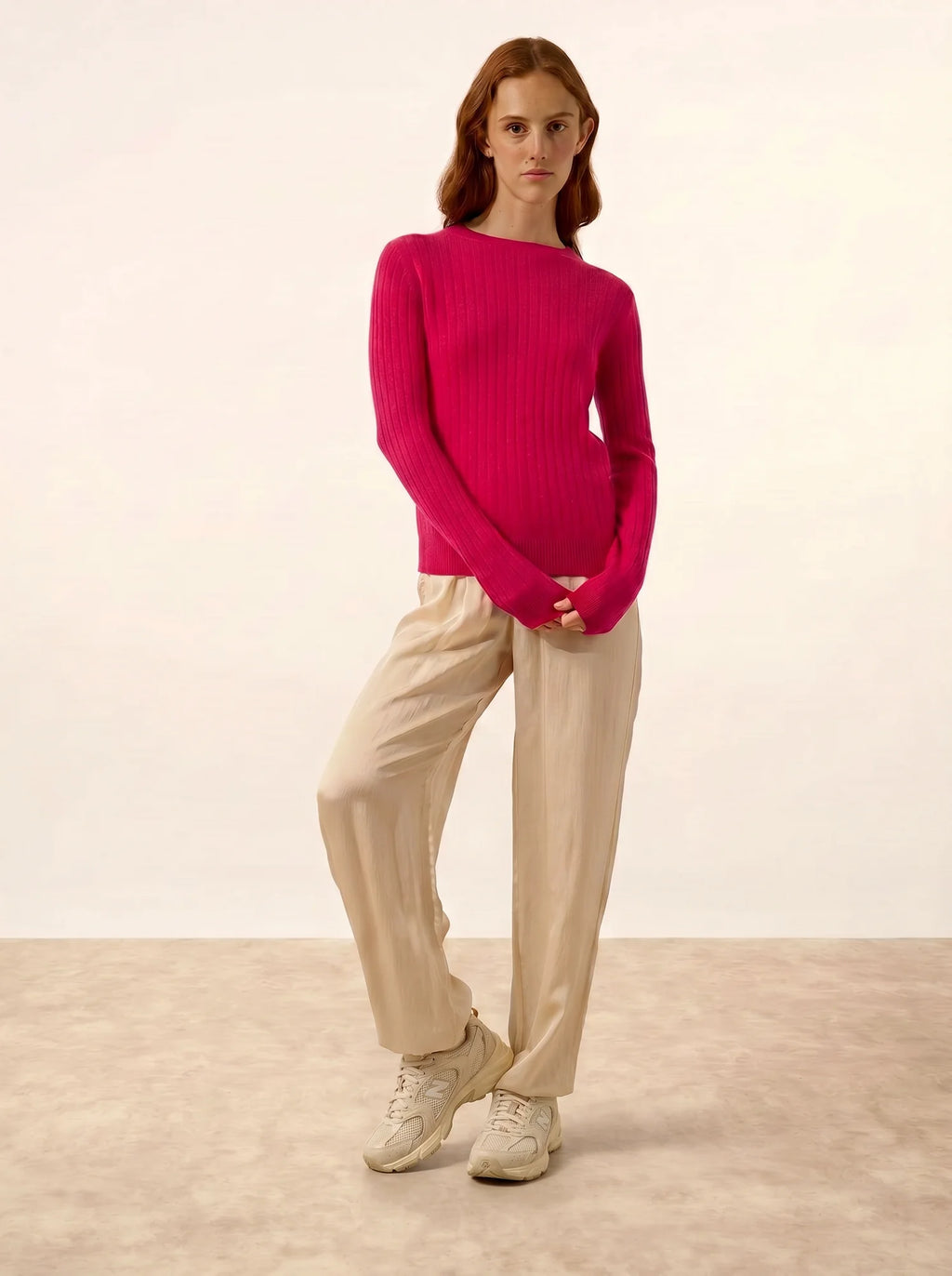 AVANA pullover rundhalsausschnitt fuchsia