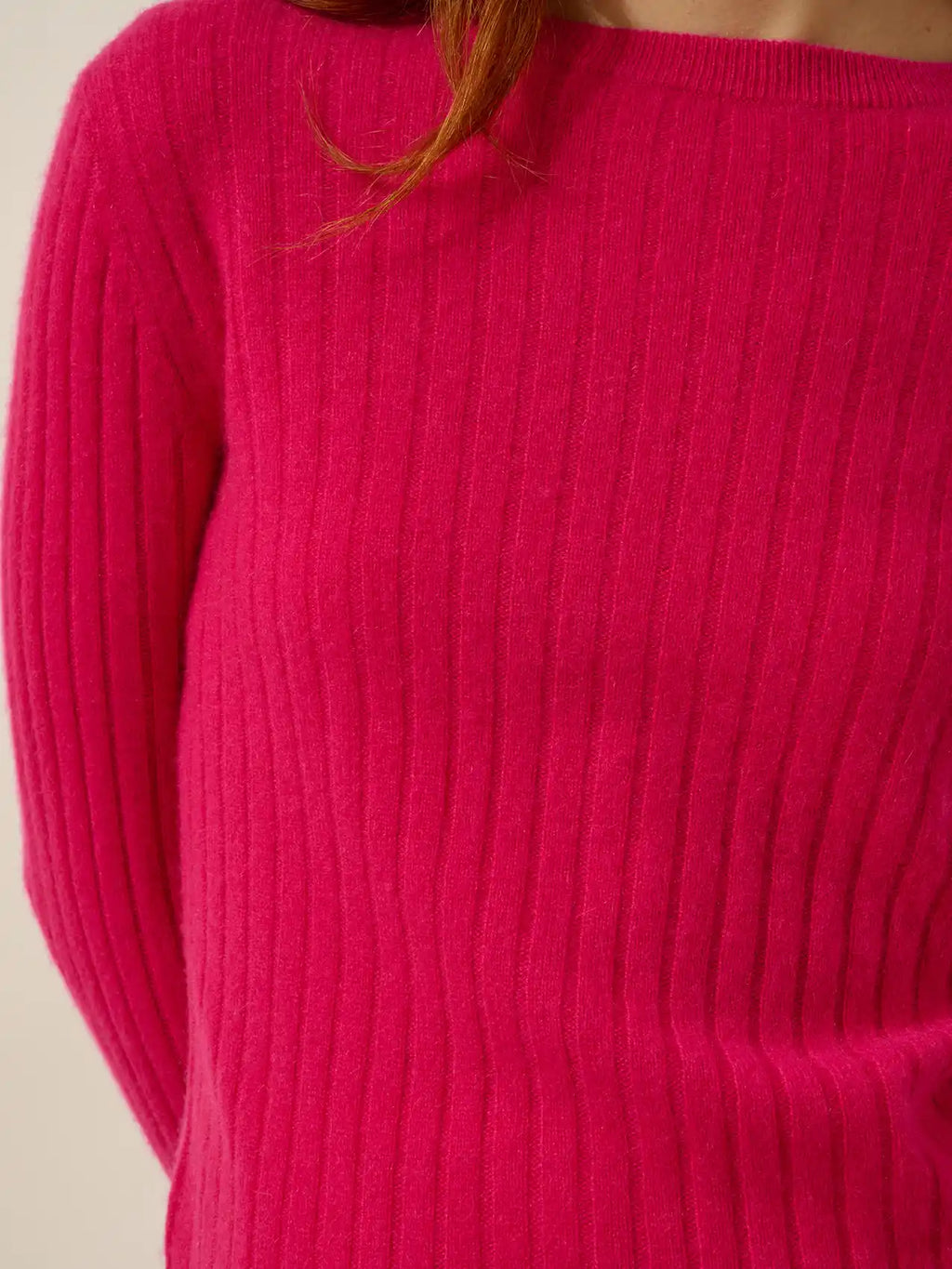 AVANA pullover rundhalsausschnitt fuchsia