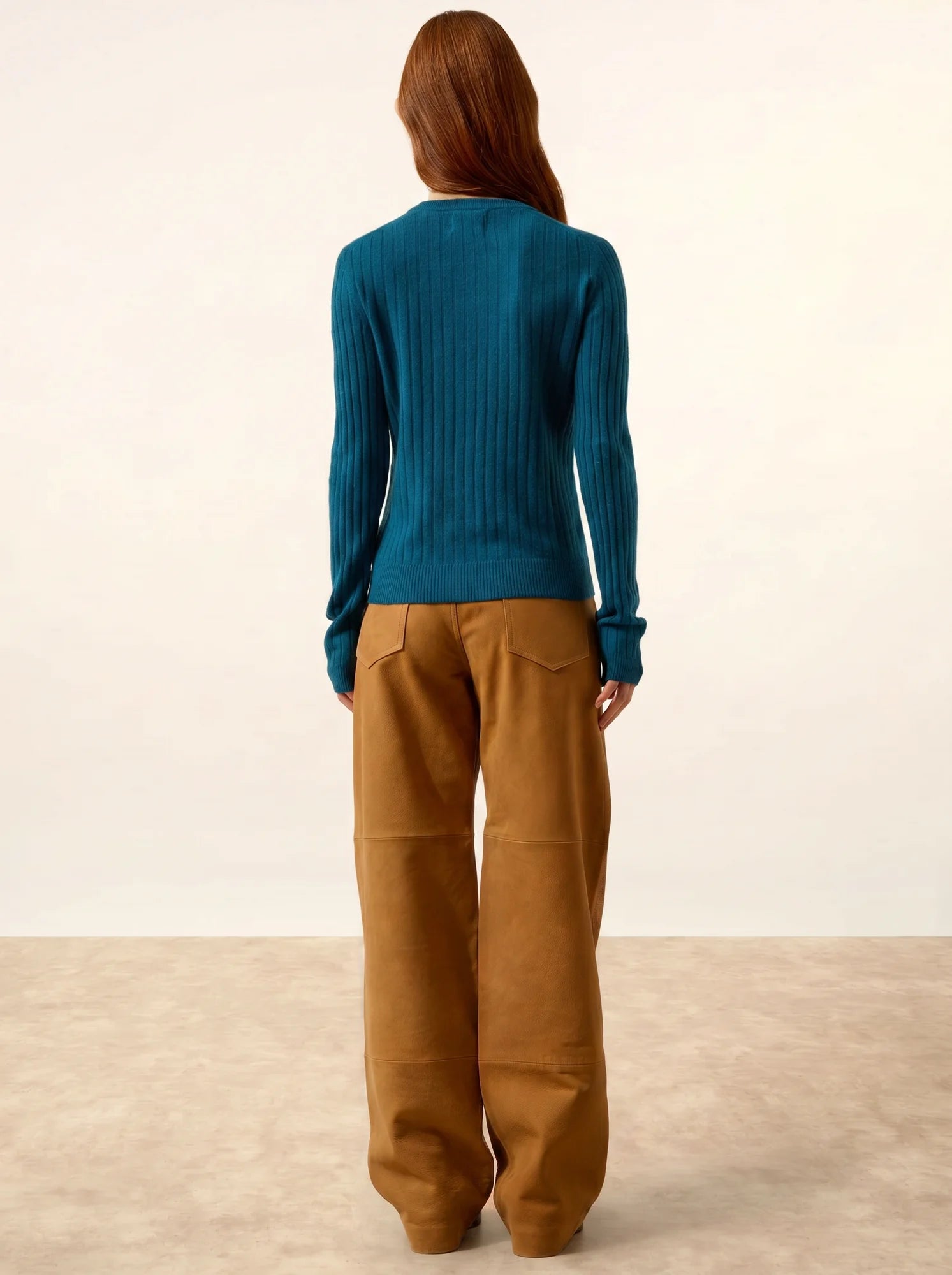 AVANA pullover rundhalsausschnitt paon