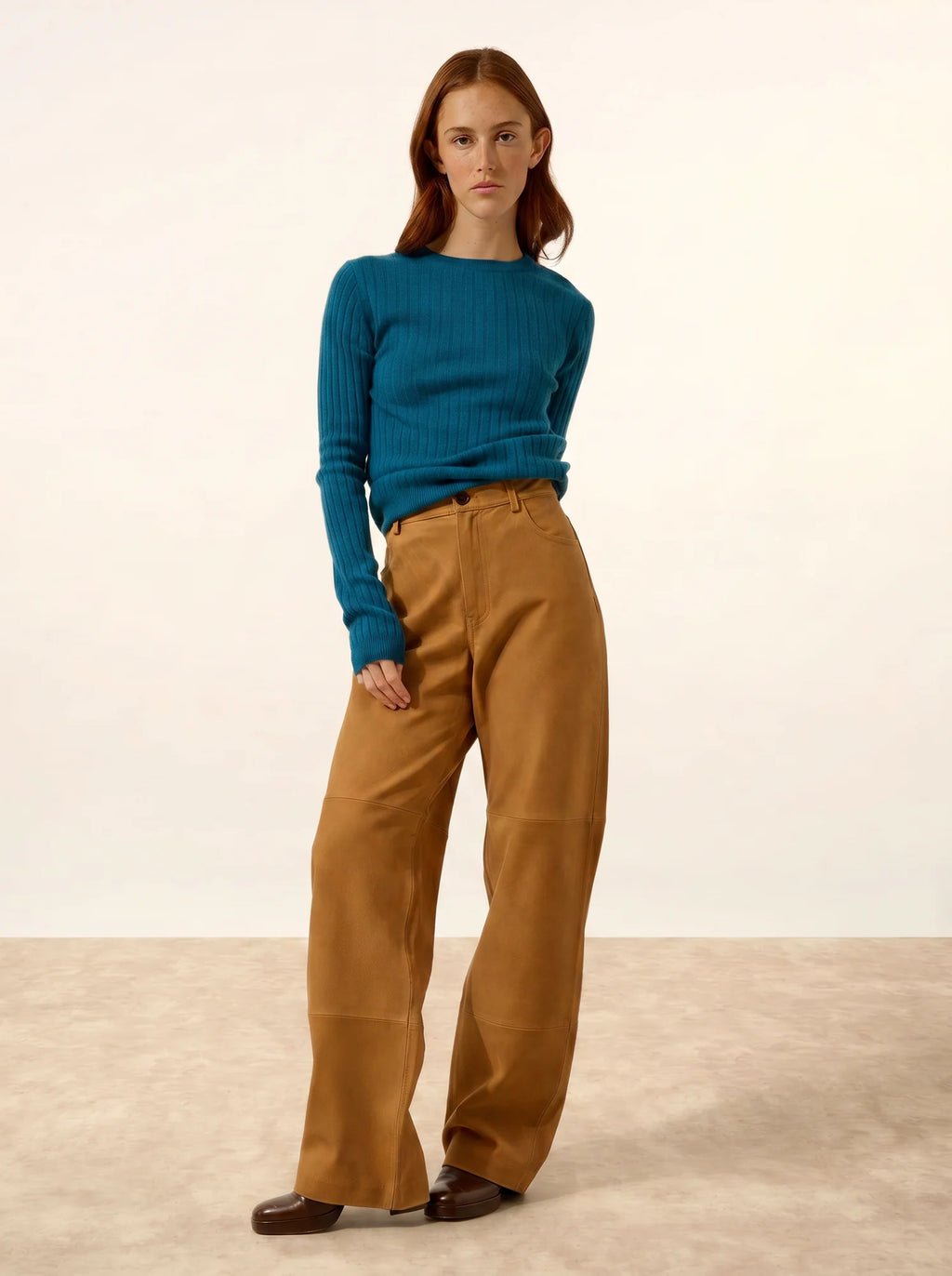 AVANA pullover rundhalsausschnitt paon