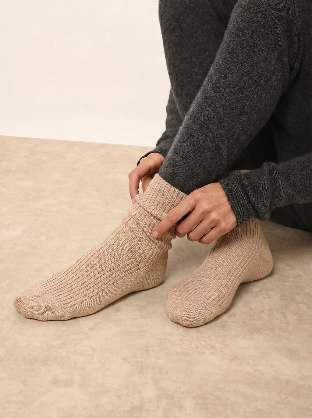 DAYAYA socks 4 ply sand