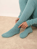 DAYAYA chaussettes 4 fils vert chiné
