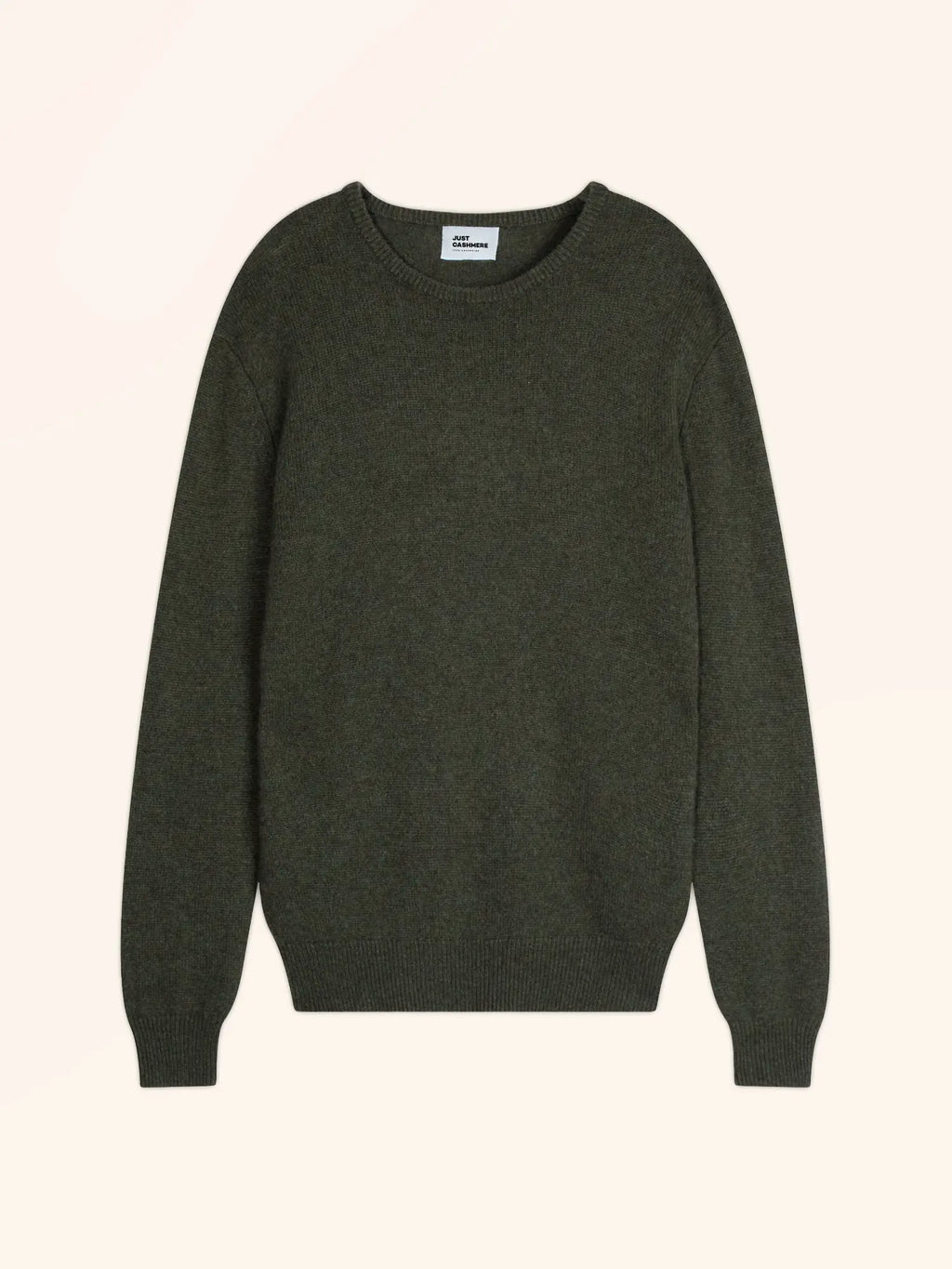 GABIN pullover rundhalsausschnitt 4-fädig khaki meliert
