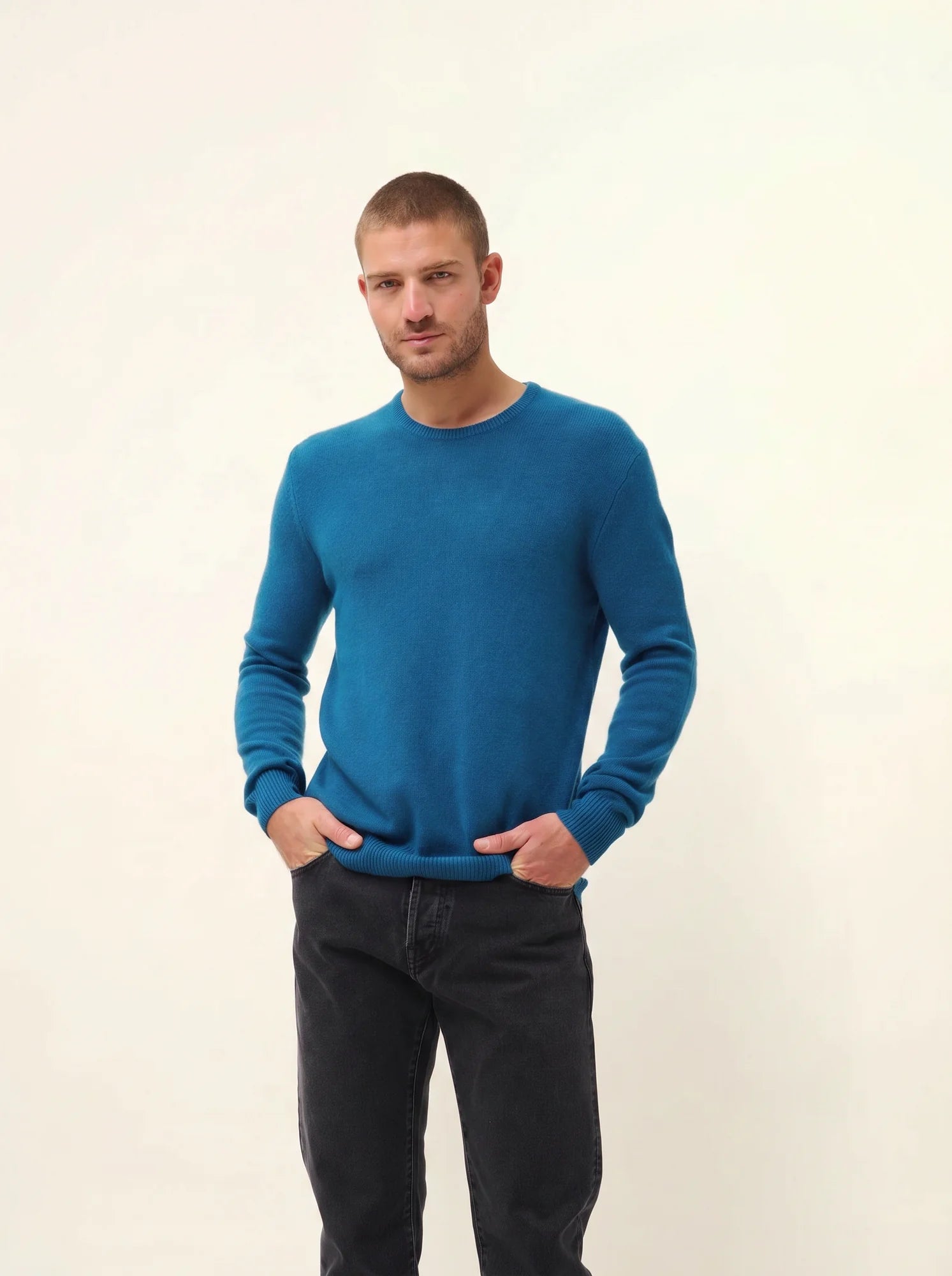GABIN pullover rundhalsausschnitt 4-fädig paon