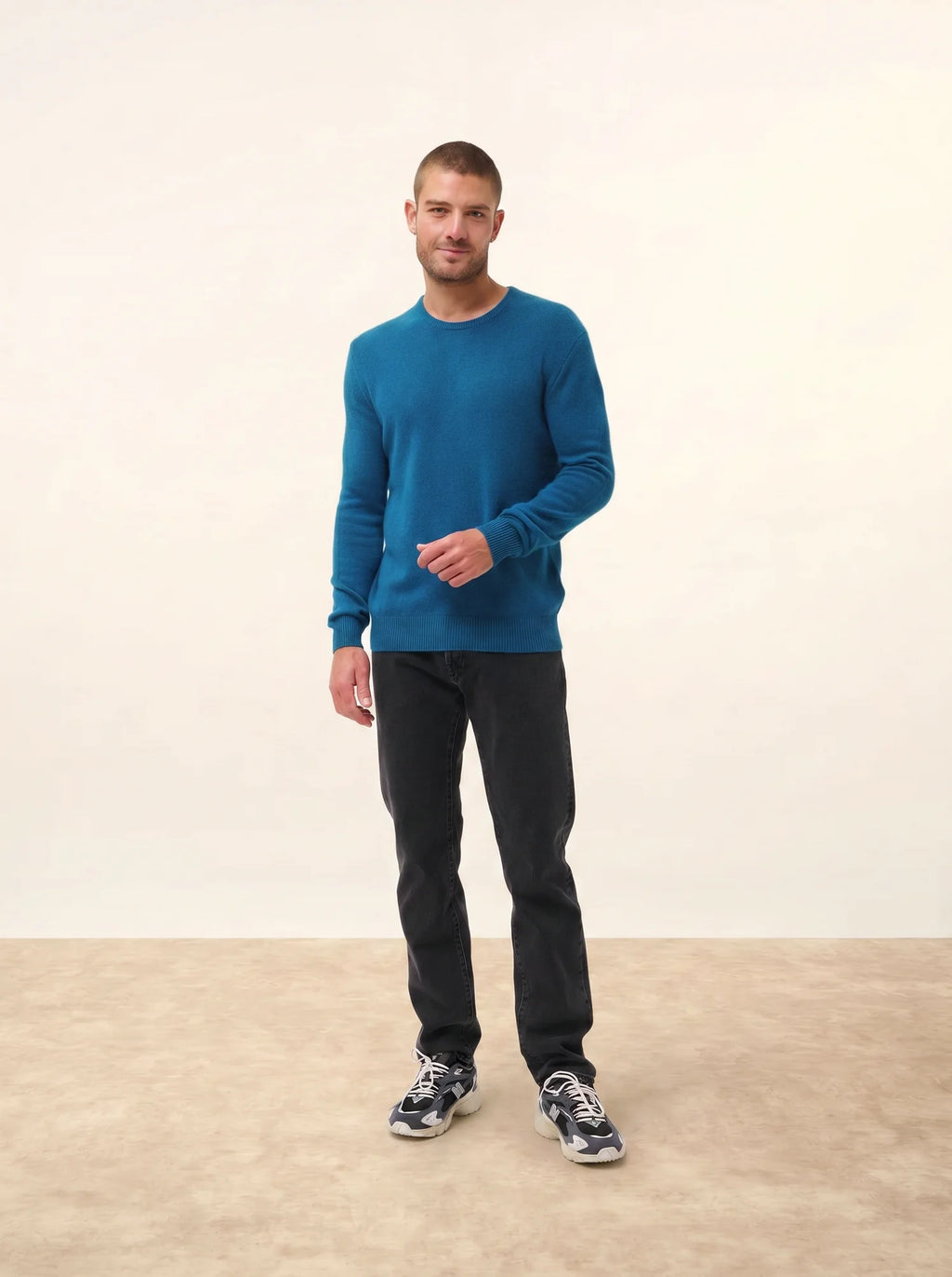 GABIN pullover rundhalsausschnitt 4-fädig paon