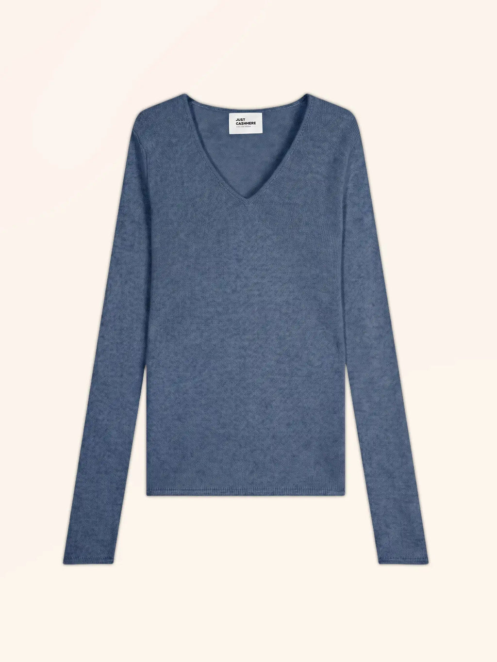 ABBY pullover v-ausschnitt 4-fädig blau denim