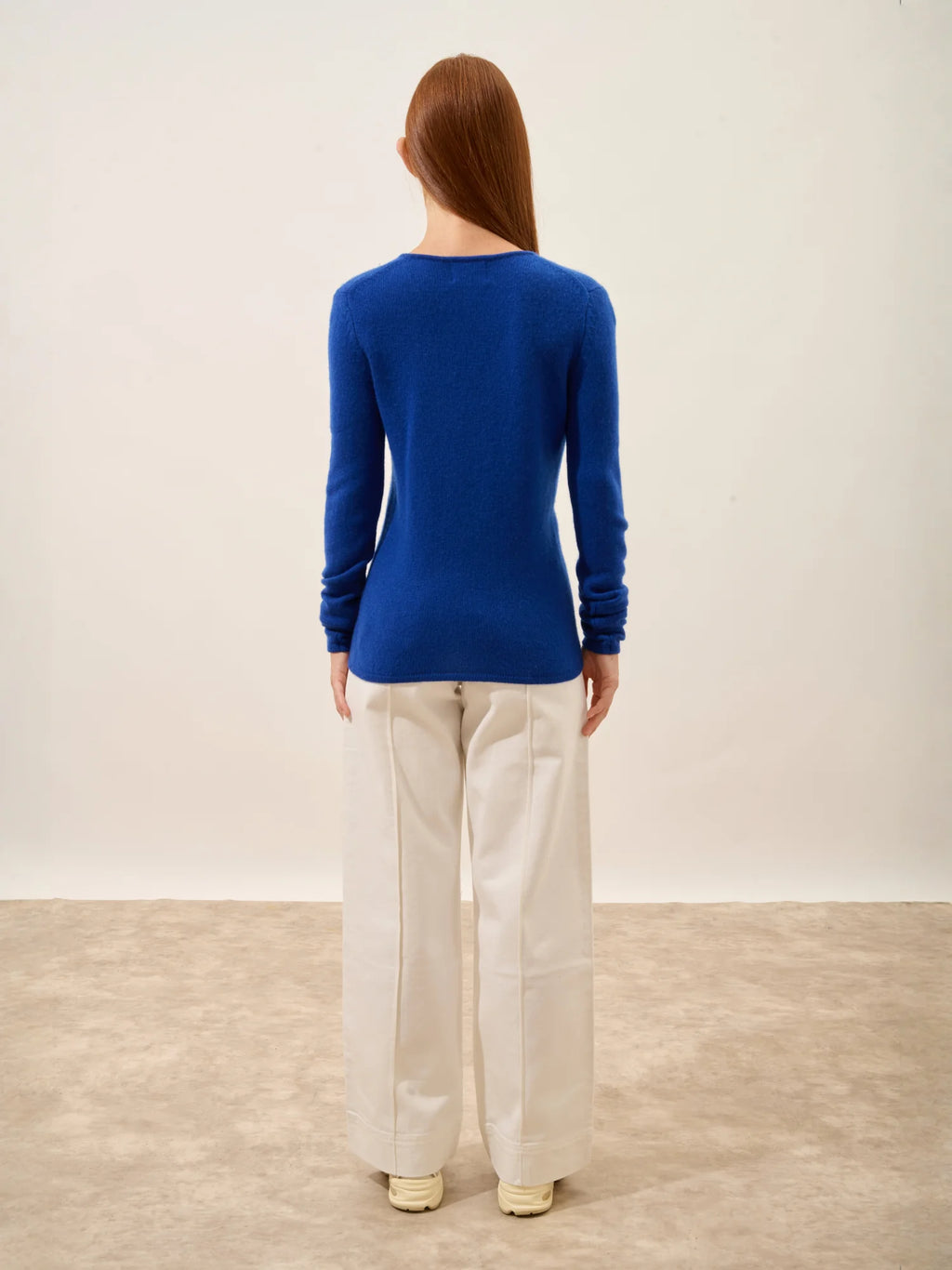 ABBY pullover v-ausschnitt 4-fädig ultramarin