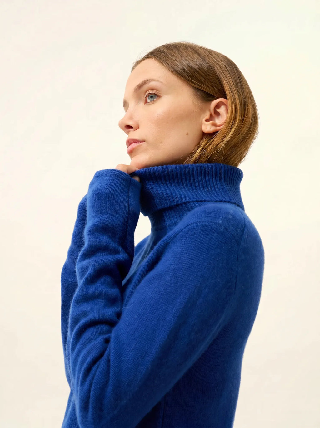 MATT pullover rollkragen 4-fädig ultramarin