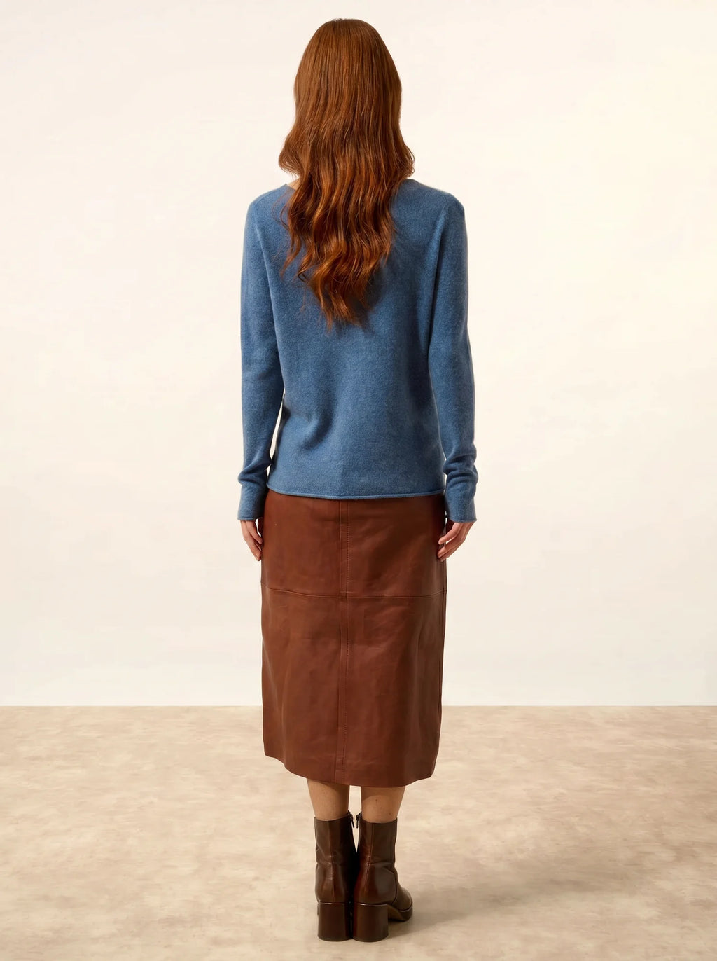GRACE pullover u-boot-ausschnitt blau denim