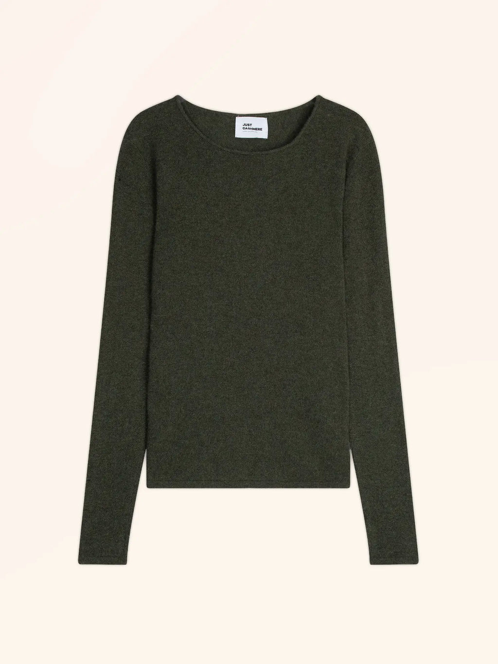 VIVIAN pullover rundhalsausschnitt khaki meliert