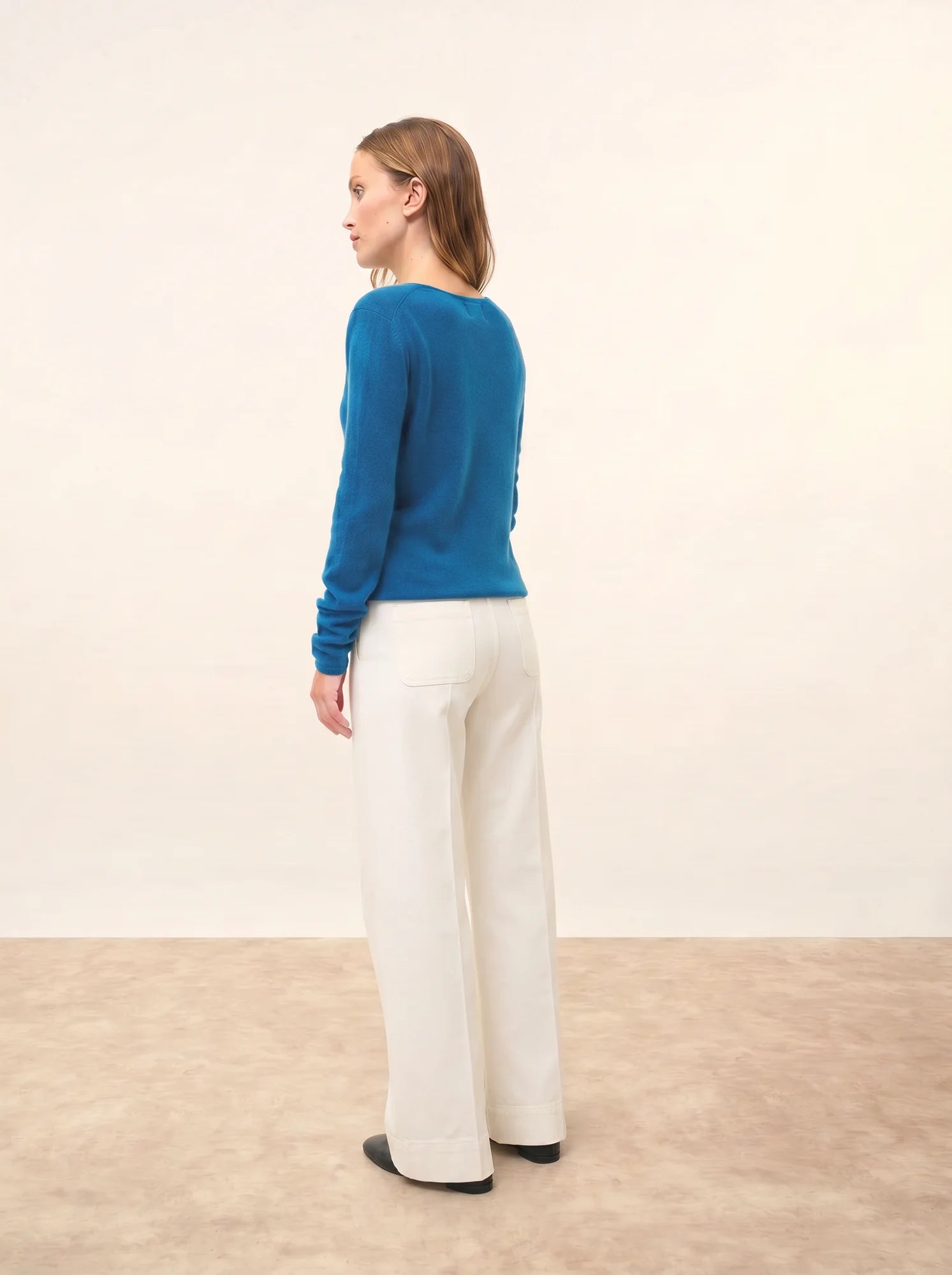 VIVIAN pullover rundhalsausschnitt paon