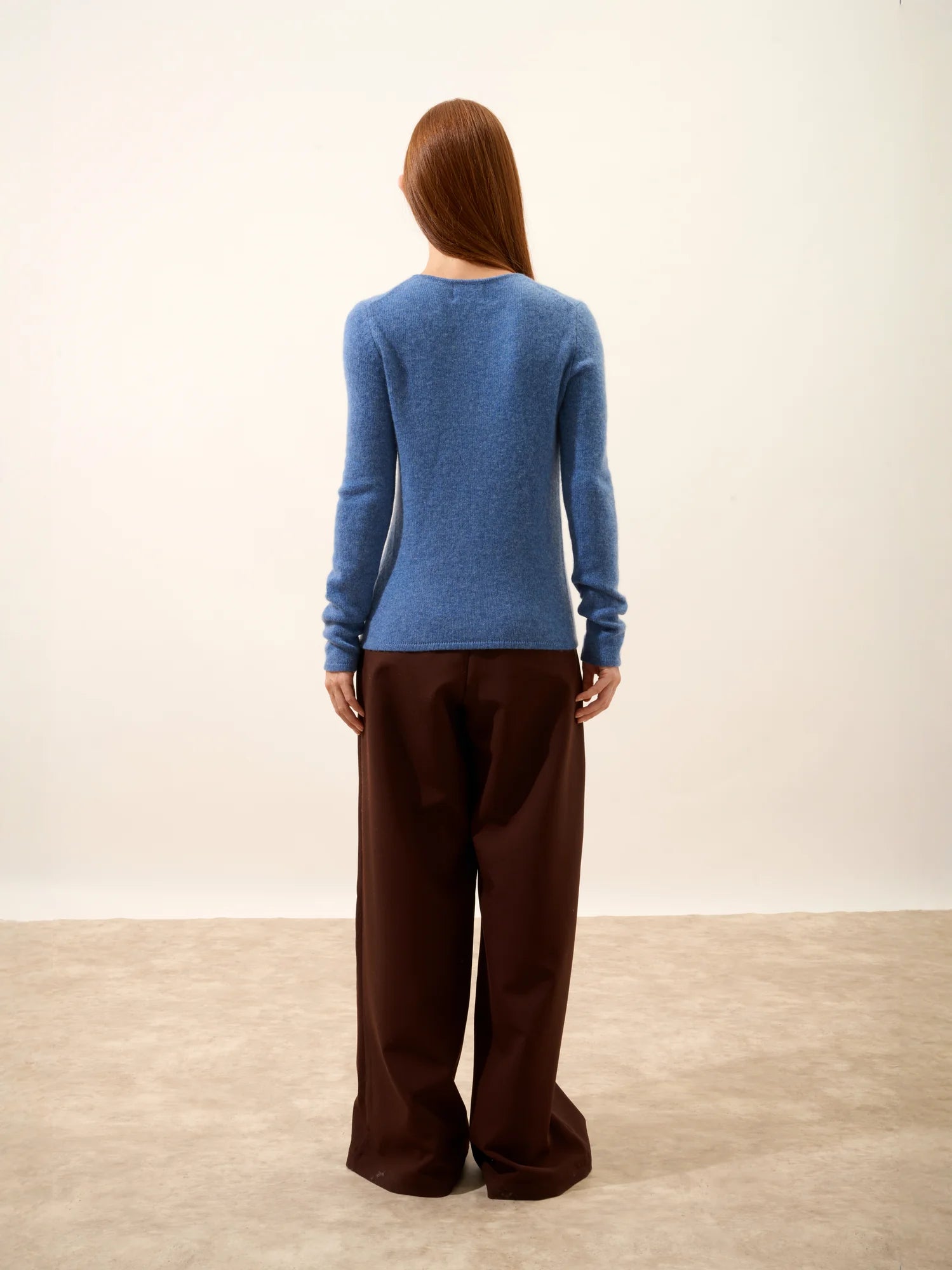 JOYCE pullover rundhalsausschnitt 4-fädig blau denim