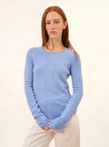 JOYCE pullover rundhalsausschnitt 4-fädig himmelblau