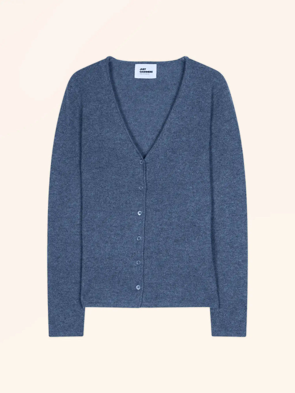 NORMA strickjacke v-ausschnitt blau denim