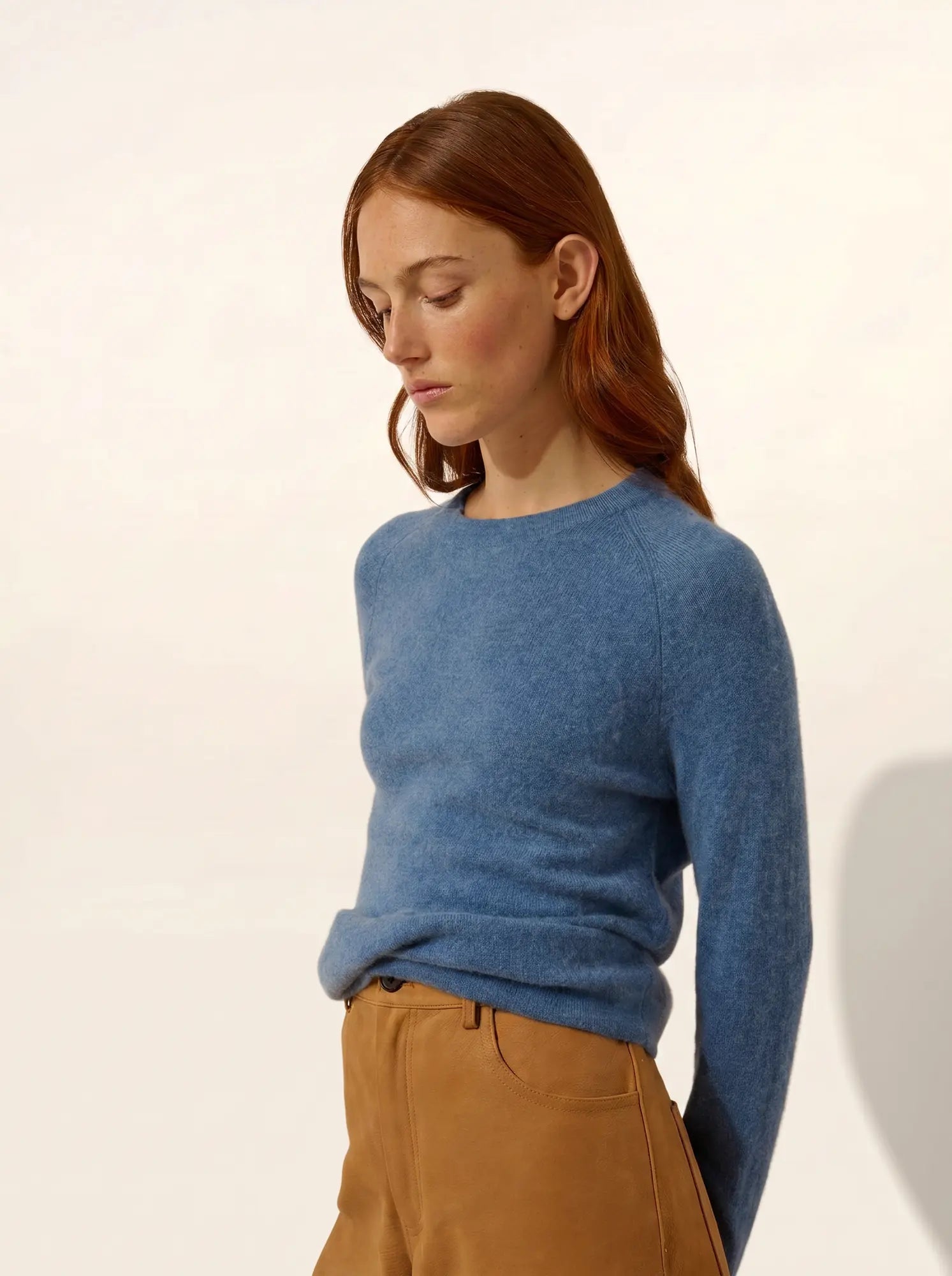 JANE pullover rundhalsausschnitt blau denim