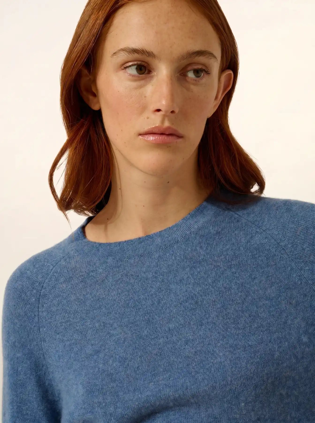 JANE pullover rundhalsausschnitt blau denim