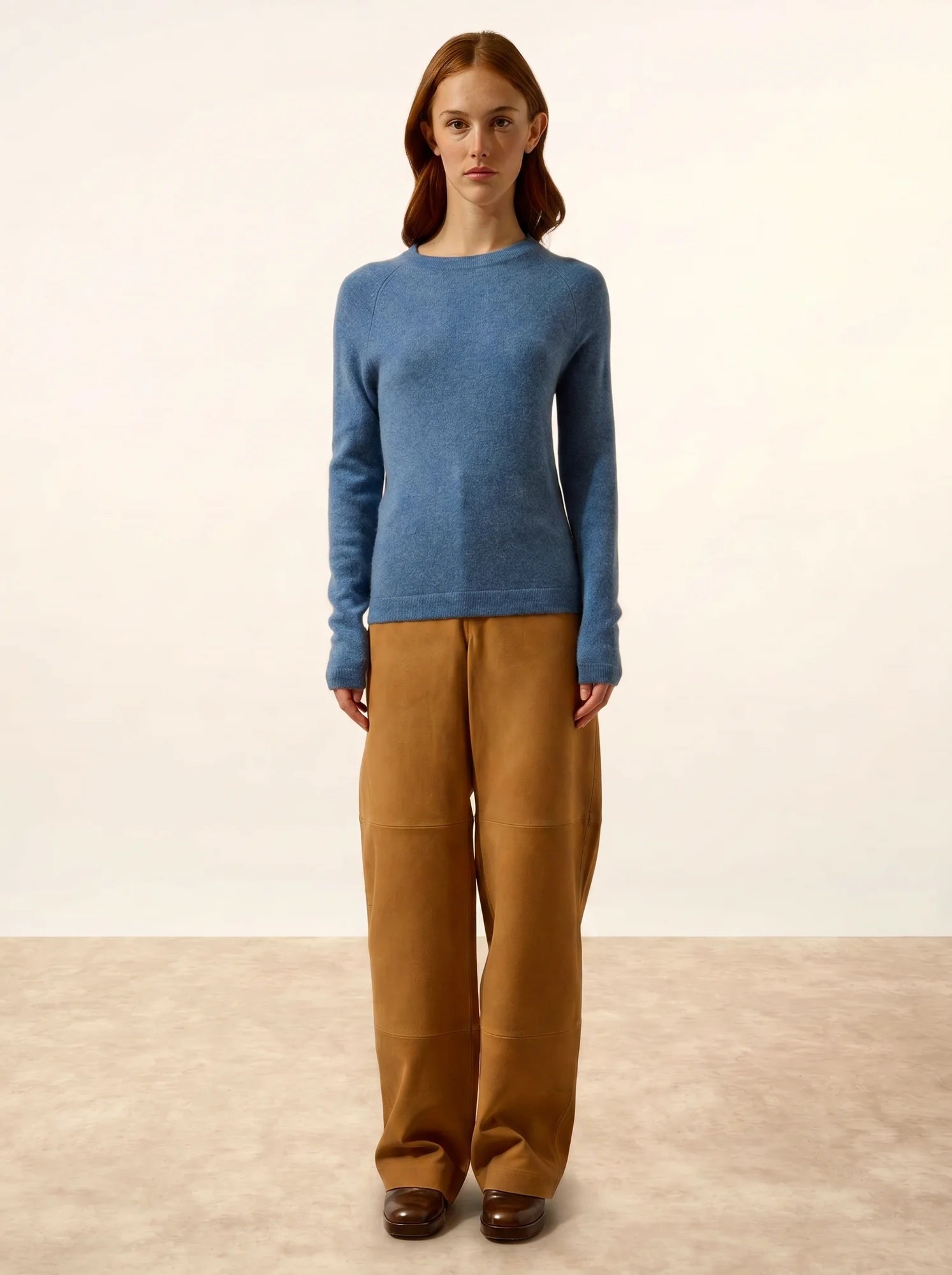 JANE pullover rundhalsausschnitt blau denim