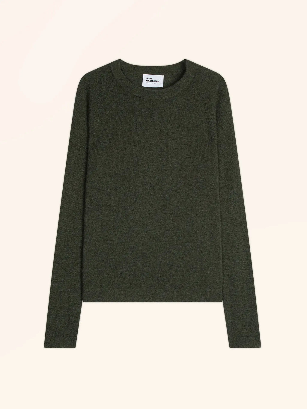 JANE pullover rundhalsausschnitt khaki meliert