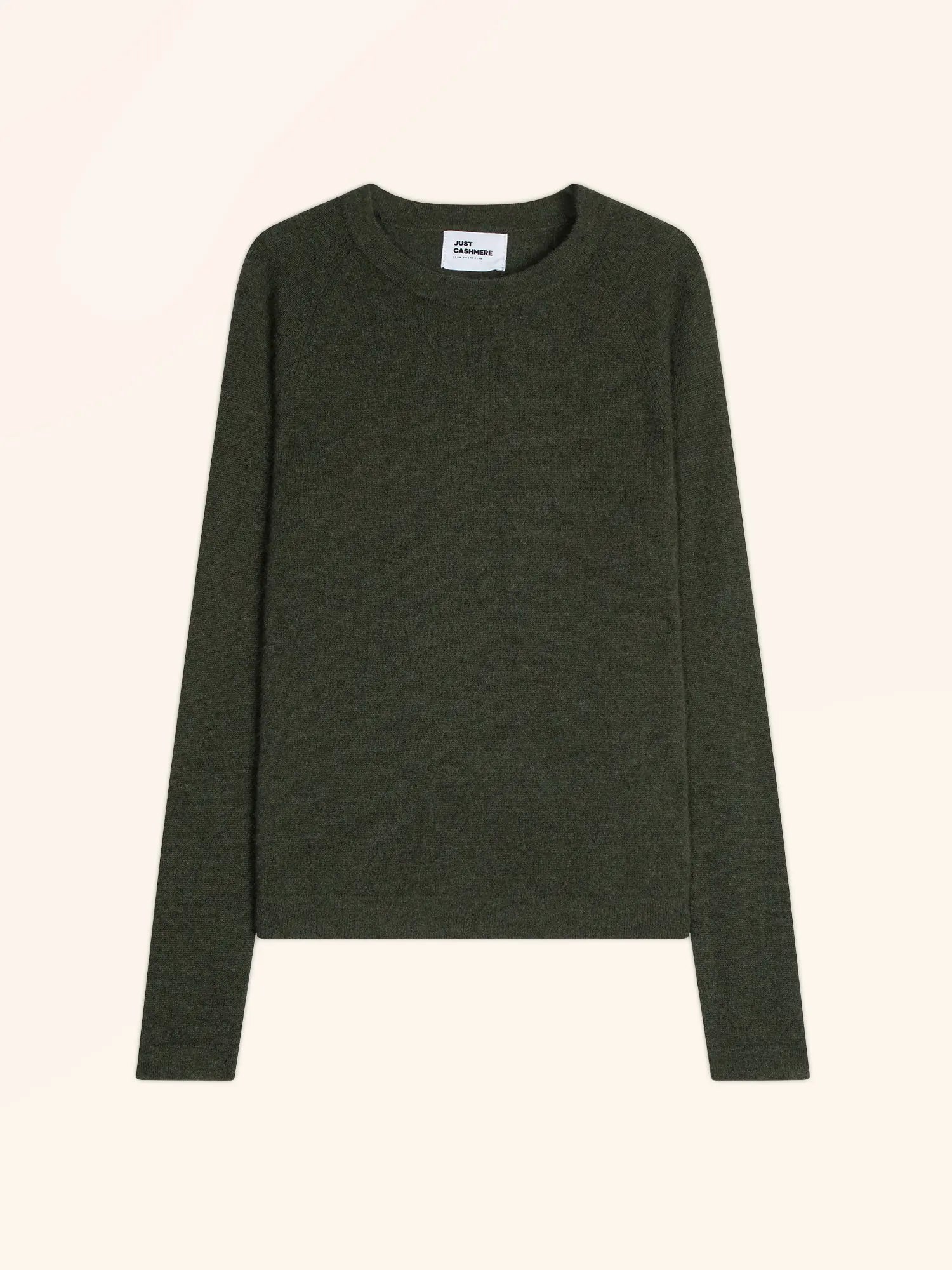 JANE pullover rundhalsausschnitt khaki meliert