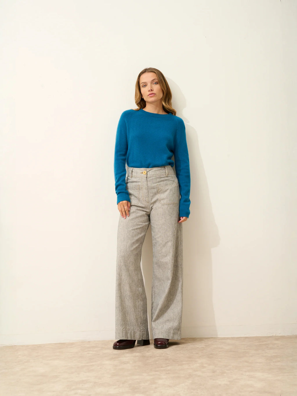 JANE pull col rond paon